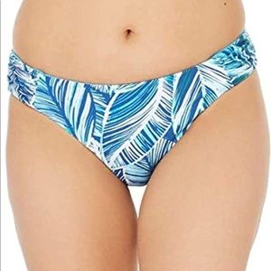 La blanca sketched leaves bikini bottom NWT